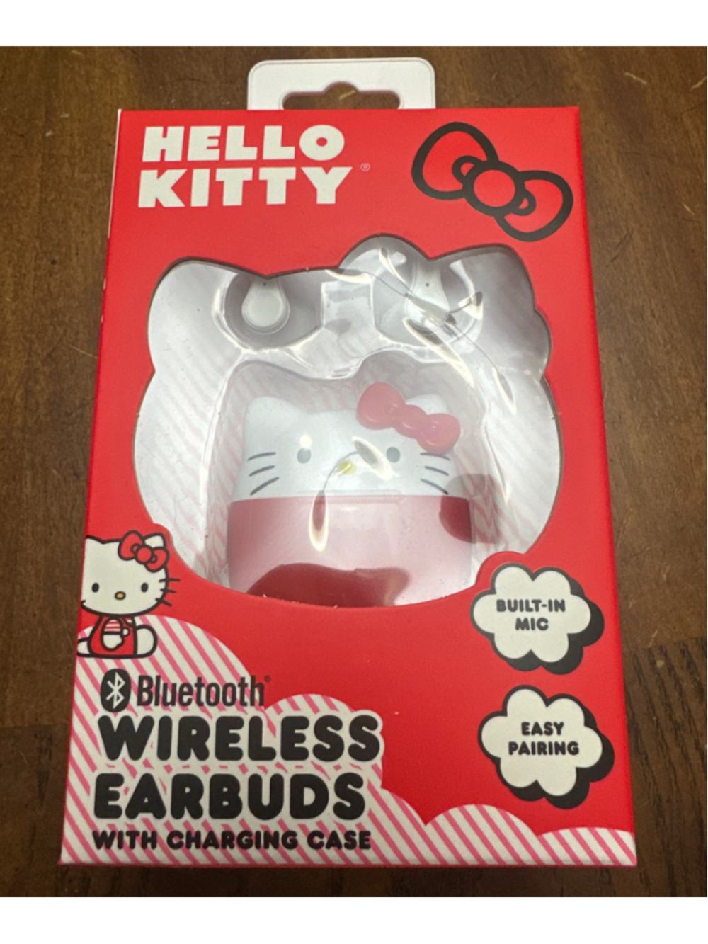 Sanrio Hello Kitty Bluetooth Wireless Earbuds with Charging Case (New in Box)
